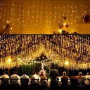 ZAYO LED ICICLE LIGHT WARM WHITE 3MX50CM