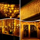 ZAYO LED ICICLE LIGHT WARM WHITE 3MX50CM