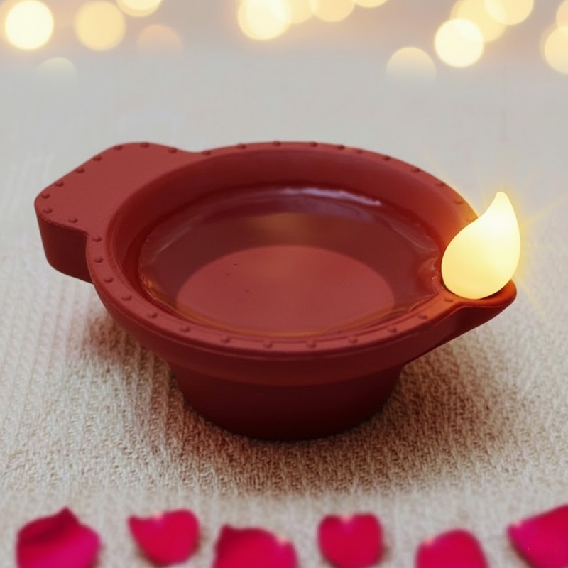 ZAYO LED DIYA PACK OF 6 BATTERY RED
