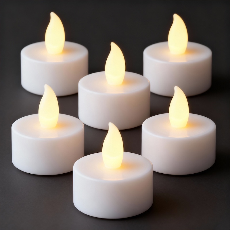 ZAYO LED TEALIGHT PACK OF 6 BATTERY