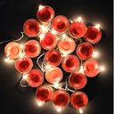 ZAYO LED DIYA STRING LIGHT RED