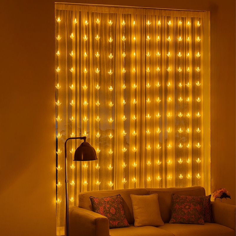 ZAYO LED DIYA CURTAIN LIGHT  WARM WHITE 3MX1M