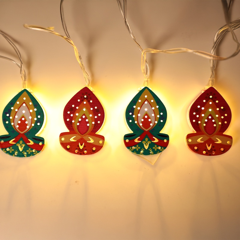 ZAYO LED 10 PC DIYA STRING LIGHT BATTERY + USB