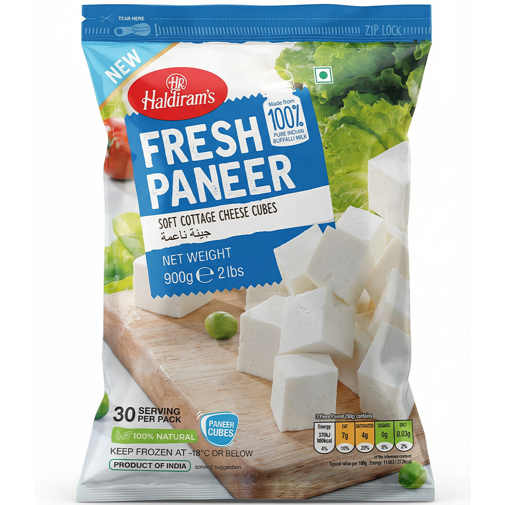 HALDIRAMS FRESH PANEER CUBE 900GM