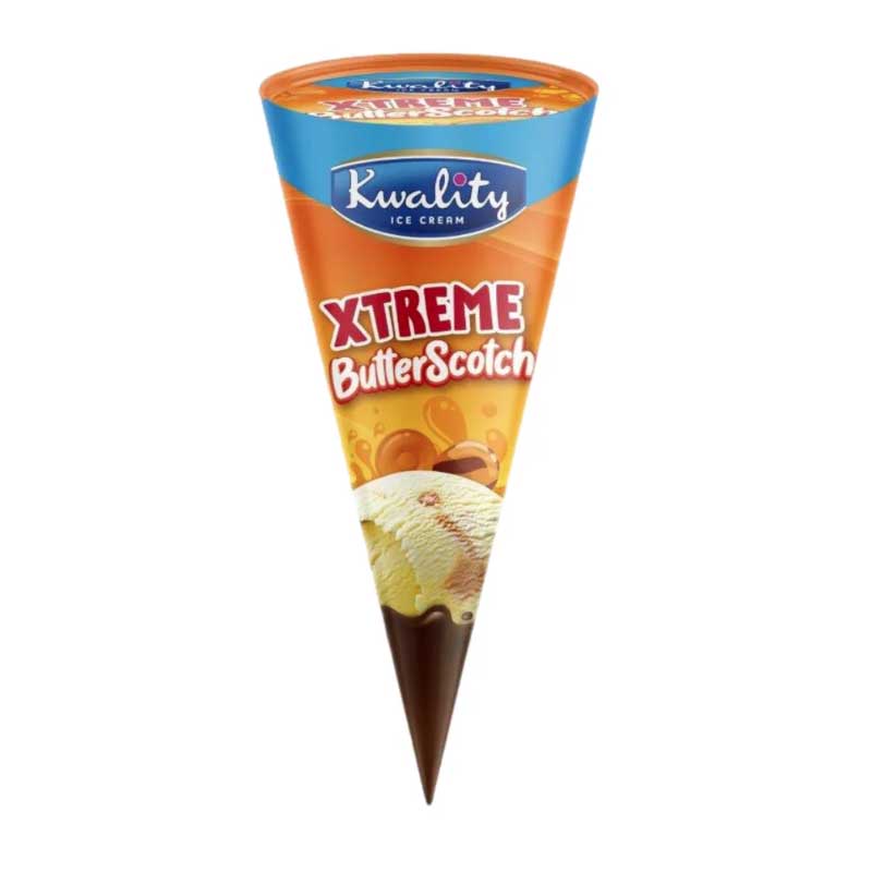 KWALITY X TREME BUTTER SCOTCH CONE 110ML