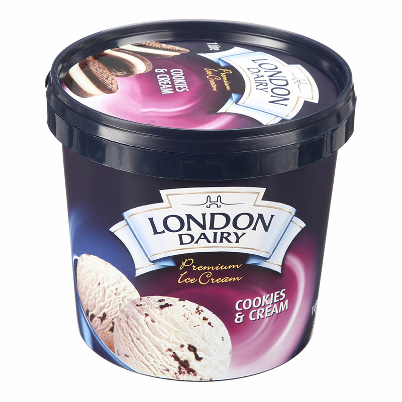 LONDON DAIRY COOKIES &amp; CREAM 1LTR