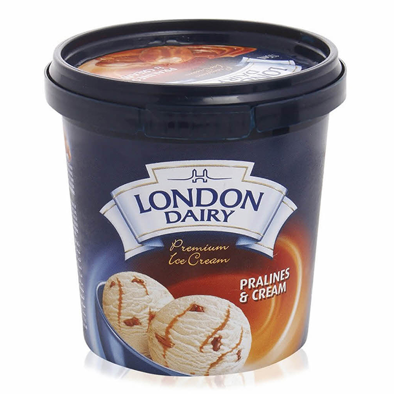 LONDON DAIRY CUP PRALINE &amp; CREAM 125ML