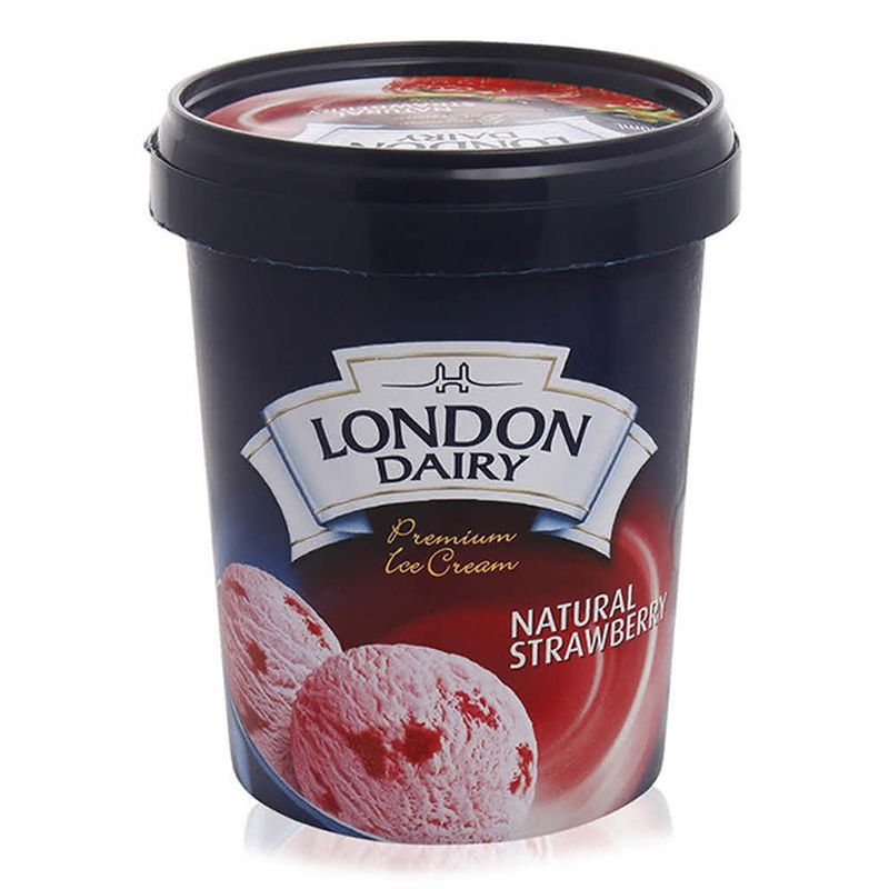 LONDON DAIRY NAT STRWBRY 500ML