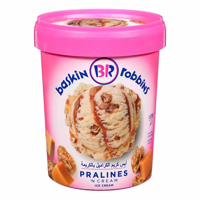 BR TUB PRALINES &amp;CREAM 1LTR