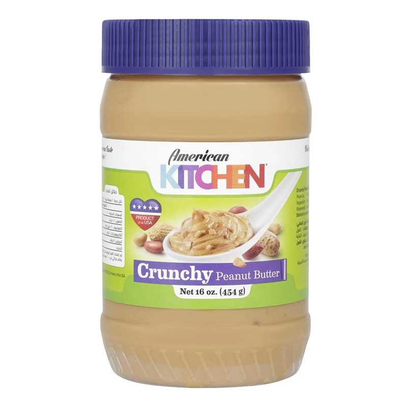 AMERICAN KITCHEN CRUNCY PEANUT BUTTER 16oz