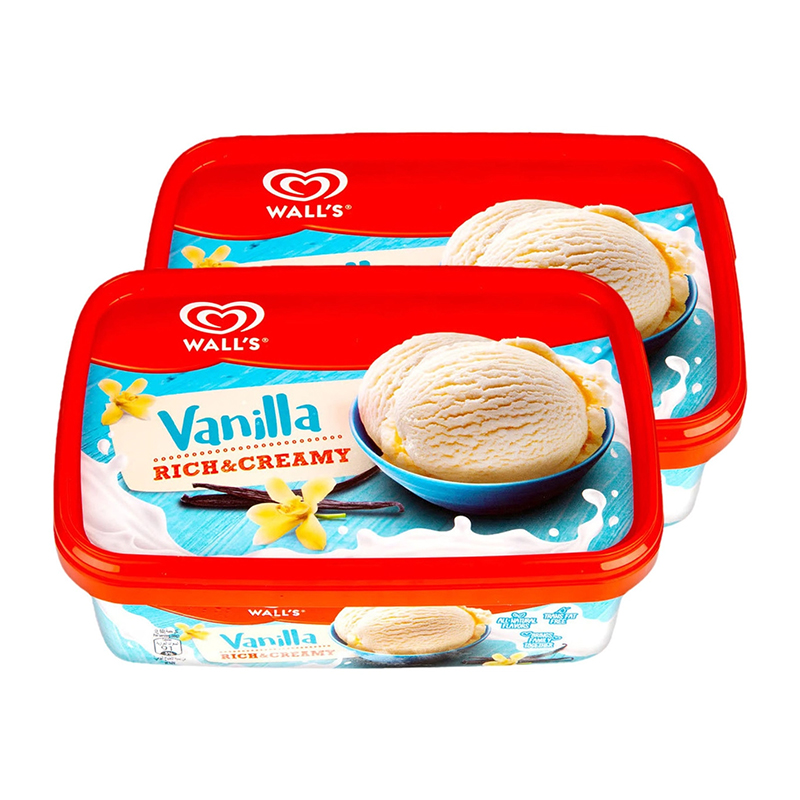 WALLS TUB VANILLA  2X1LTR
