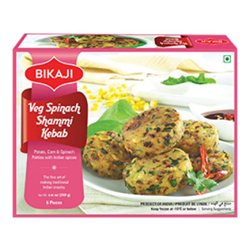 BIKAJI VEG SPINACH KEBAB 240GM