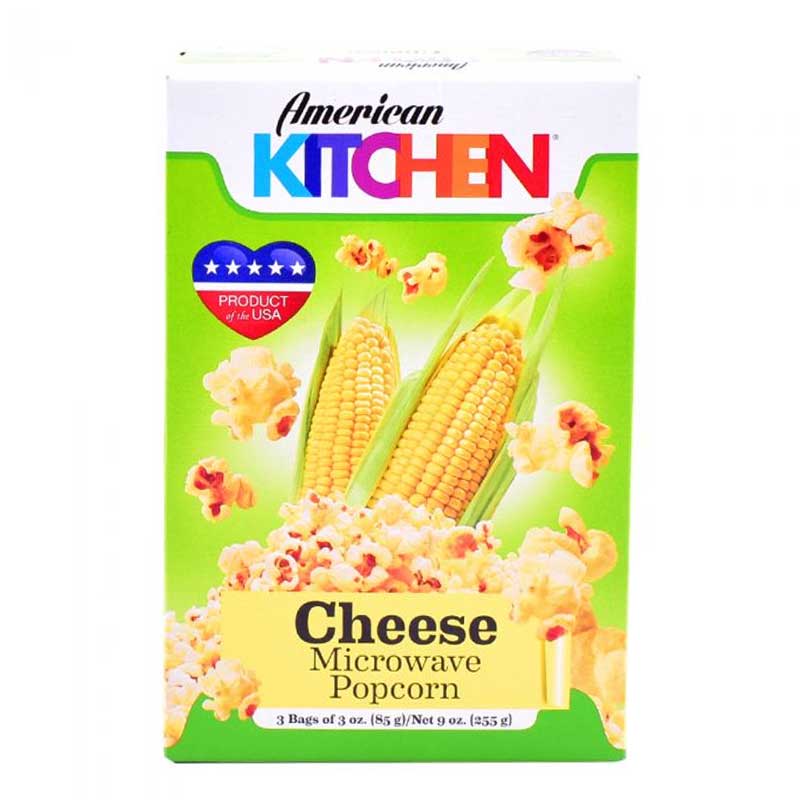 AMERICAN KITCHEN MICROWAVE POPCORN CHEESE 3oz