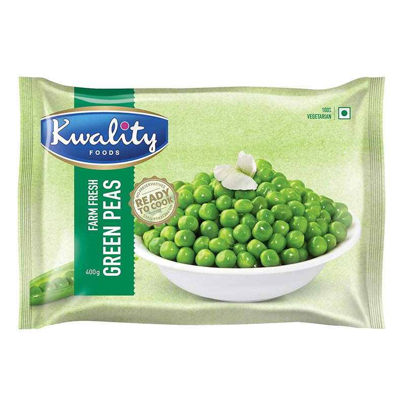 KWALITY GREEN PEAS 400GM