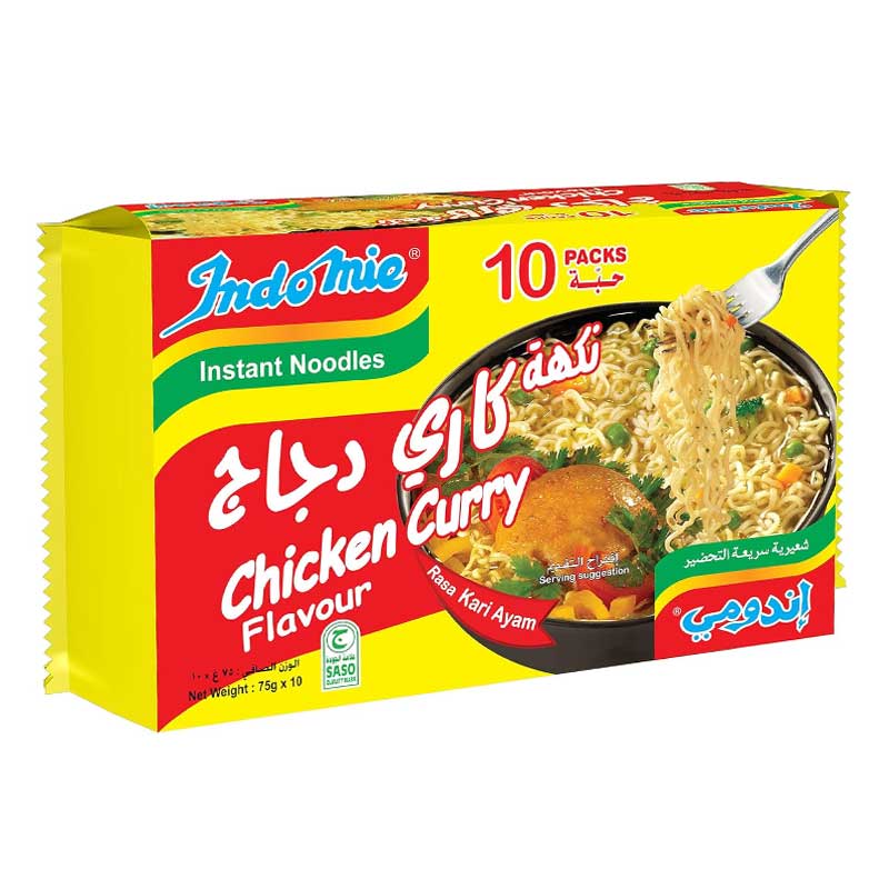 INDOMIE CHICKEN CURRY 10X75GM