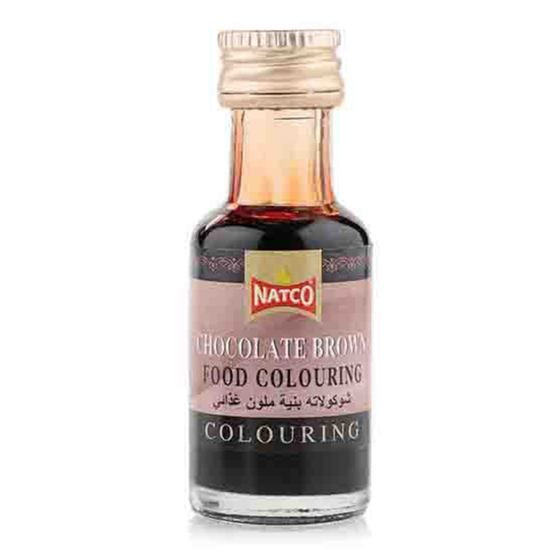 NATCO FOOD COLOURING CHOCO BROWN 28ML