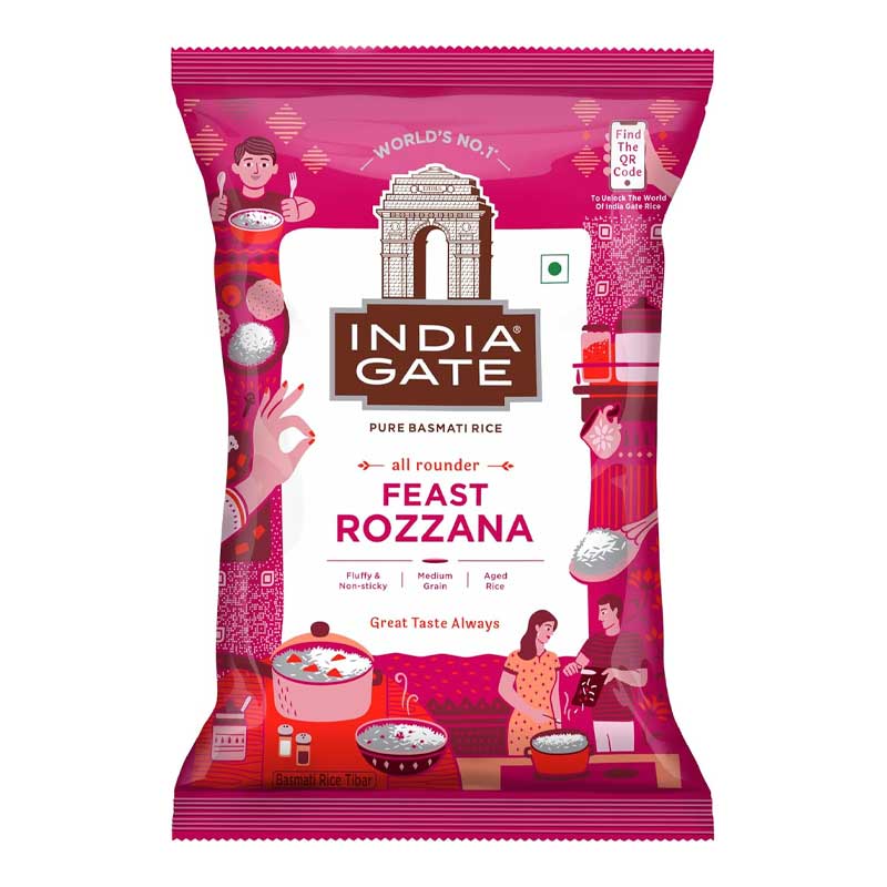 INDIA GATE BASMATI RICE ROZZANA 1KG