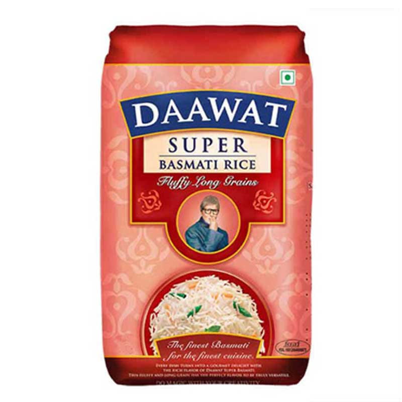 DAAWAT BSMTI RICE WHITE IND 2KG