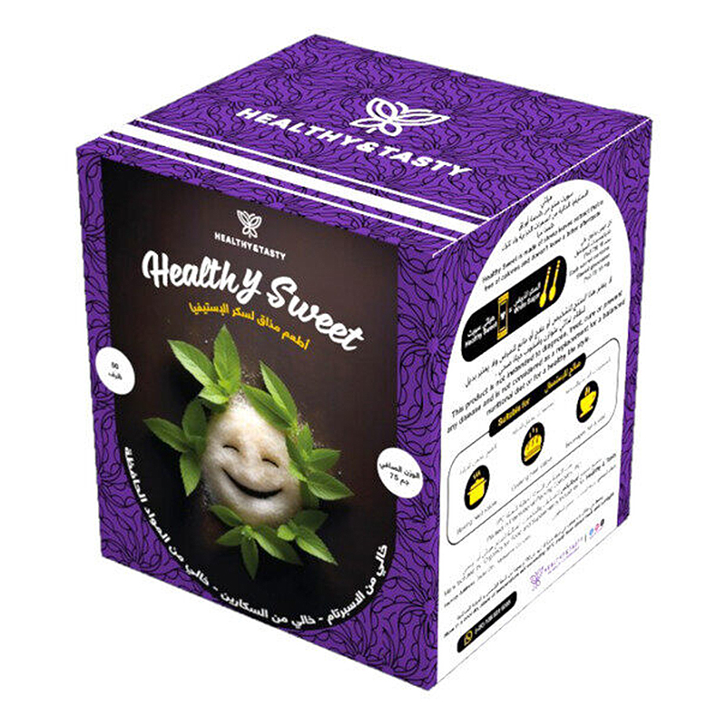 H&amp;T STEVIA SWEETNER PAPER BOX 50X1.5 GM