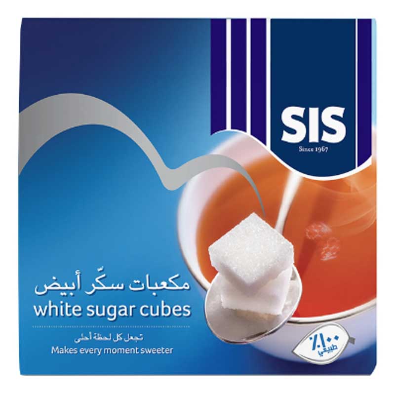 SIS WHITE SUGAR CUBES 454GM