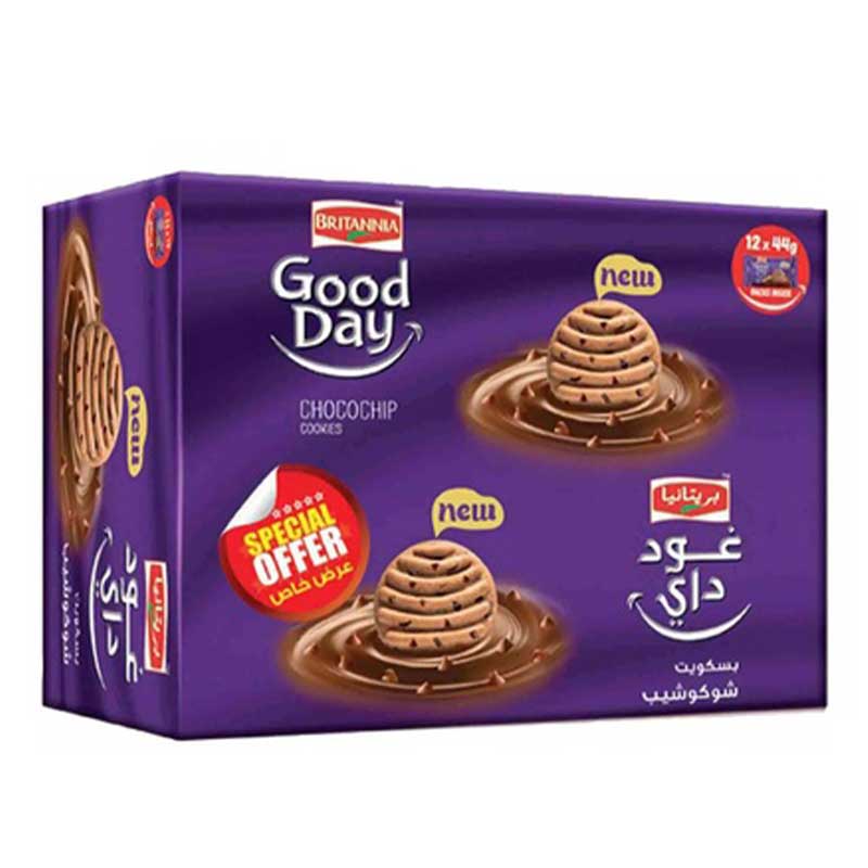 BRIT GOOD DAY CHOCO CHIPS 12X44GM
