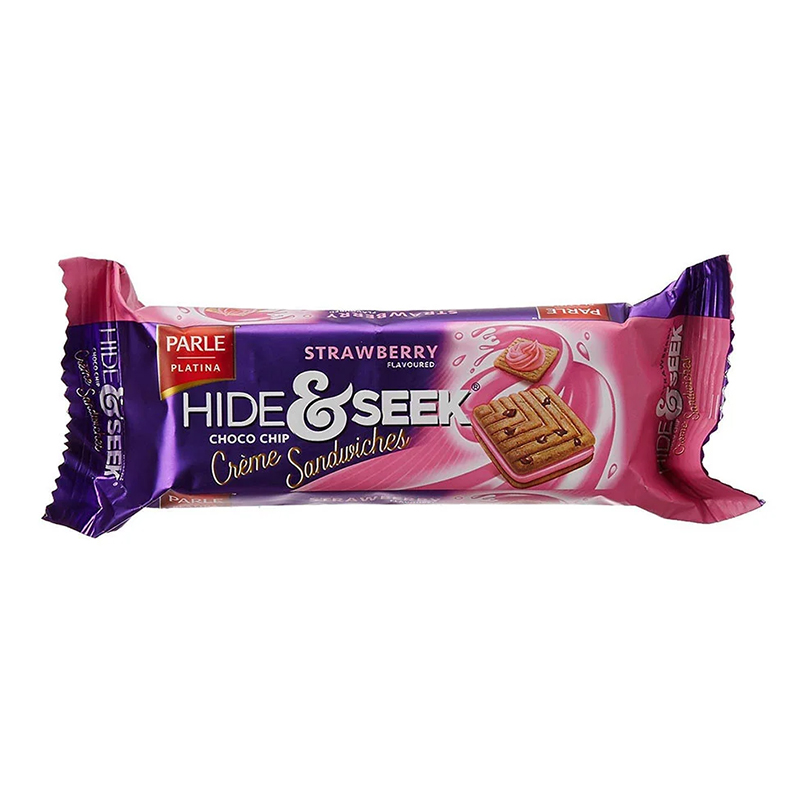 PARLE HIDE&amp;SEEK FAB STRAWBERRY 112GM