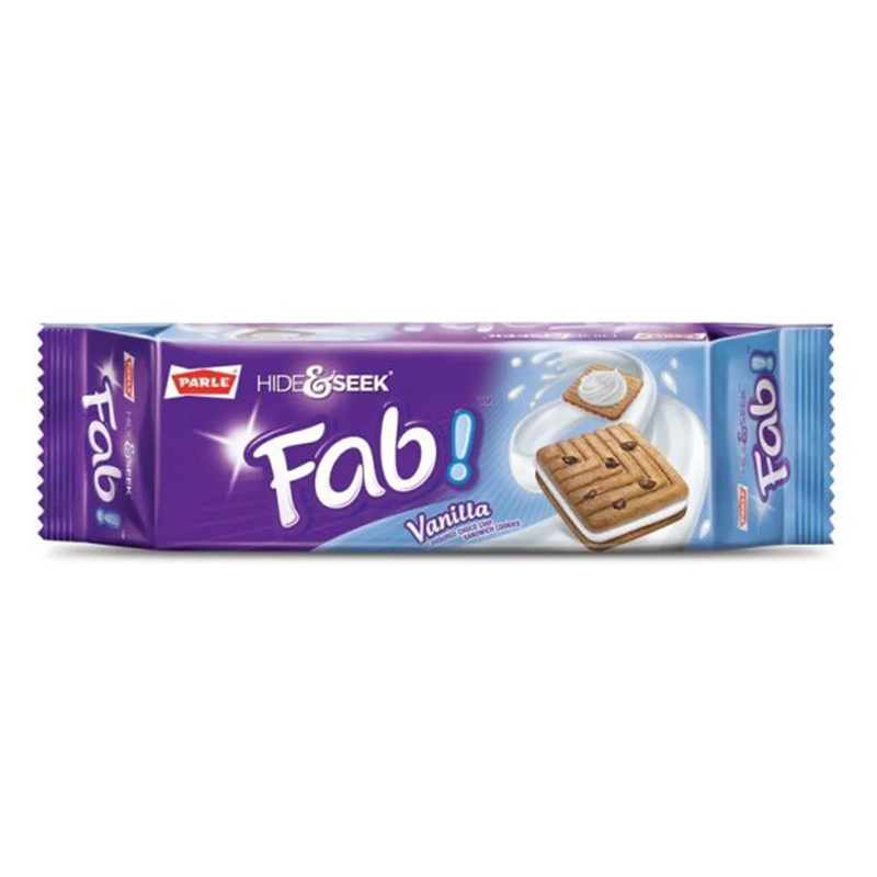 PARLE HIDE&amp;SEEK FAB VANILLA 112GM