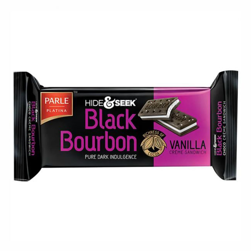 PARLE HIDE&amp;SEEK BLACK BOURBON VANILLA 100GM