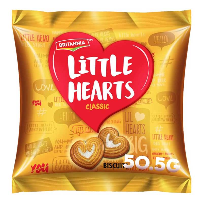 BRITANNIA LITTLE HEARTS 50.5GM