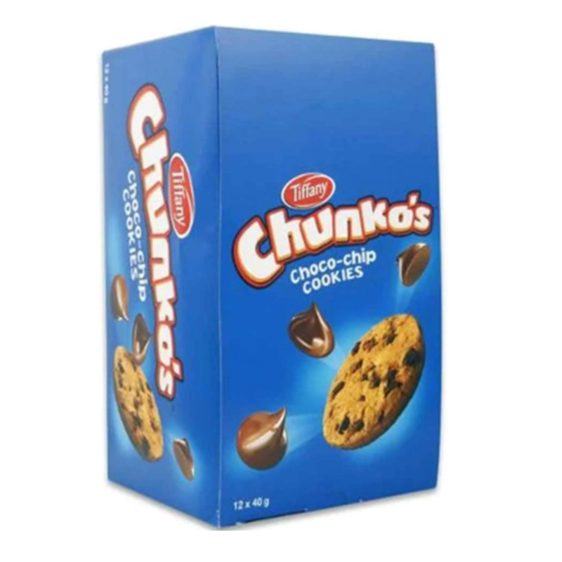 TIFFANY CHOCO CHIPS COOKIES 12X40GM