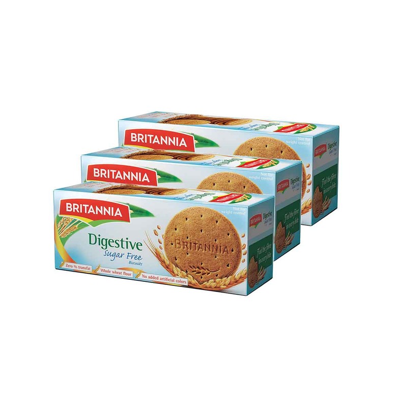 BRIT Digestive Sugar Free 3X200GM