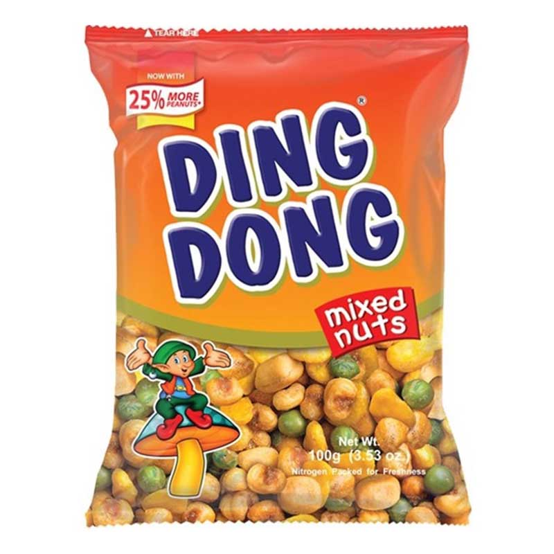 DING DONG MIXED NUTS ORANGE 100GM