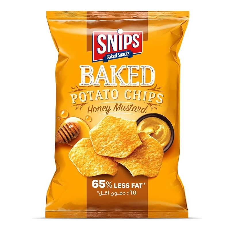 SNIPS POTATO CHIPS HONEY MUSTARD 150GM