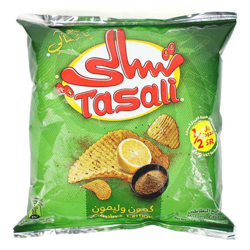 TASALI POTATO CHIPS CUMIN&amp;LEMON 12GM