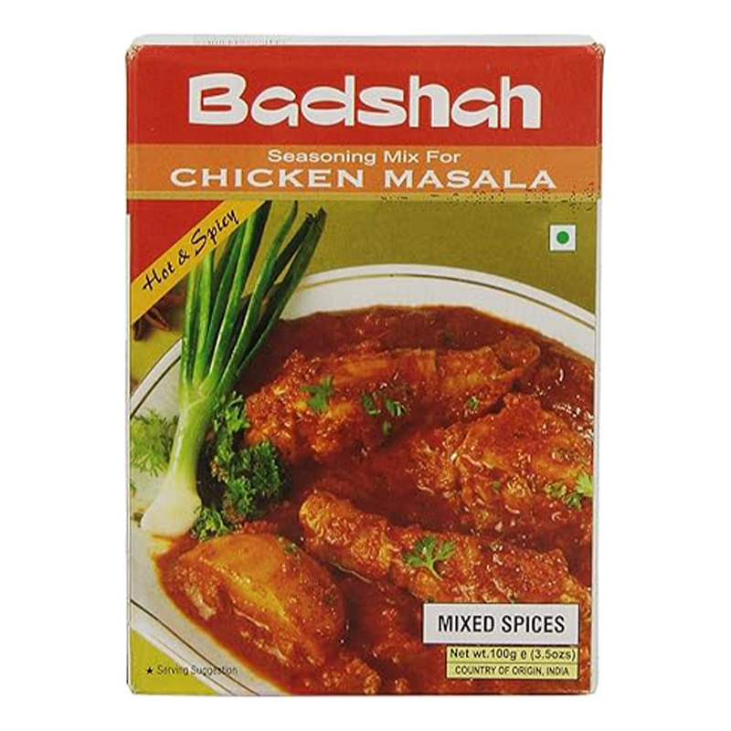 BADSHAH HOT &amp; SPICY CHICKEN MASALA 100GM