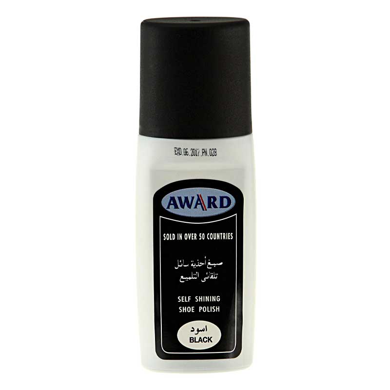 AWARD SHOE  POLISH LIQUIED BLACK 75ML