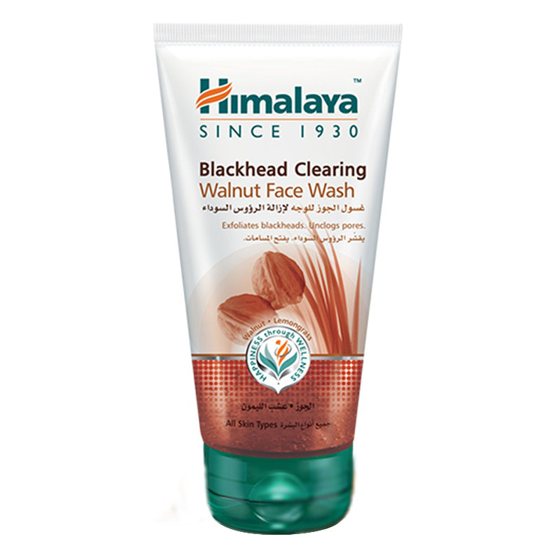 HIMALAYA BLACKHEAD CLEARING WALNUT FACEWASH 150 ML