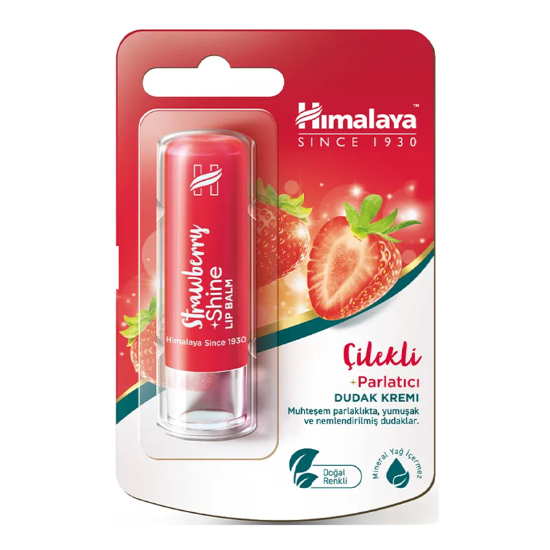 HIMALAYA LIP BALM STRAWBERRY SHINE 4.5 GMS
