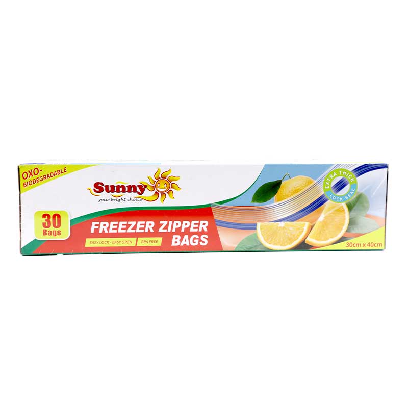 FREEZER ZIPPER BAGS 30X40 CM 30S