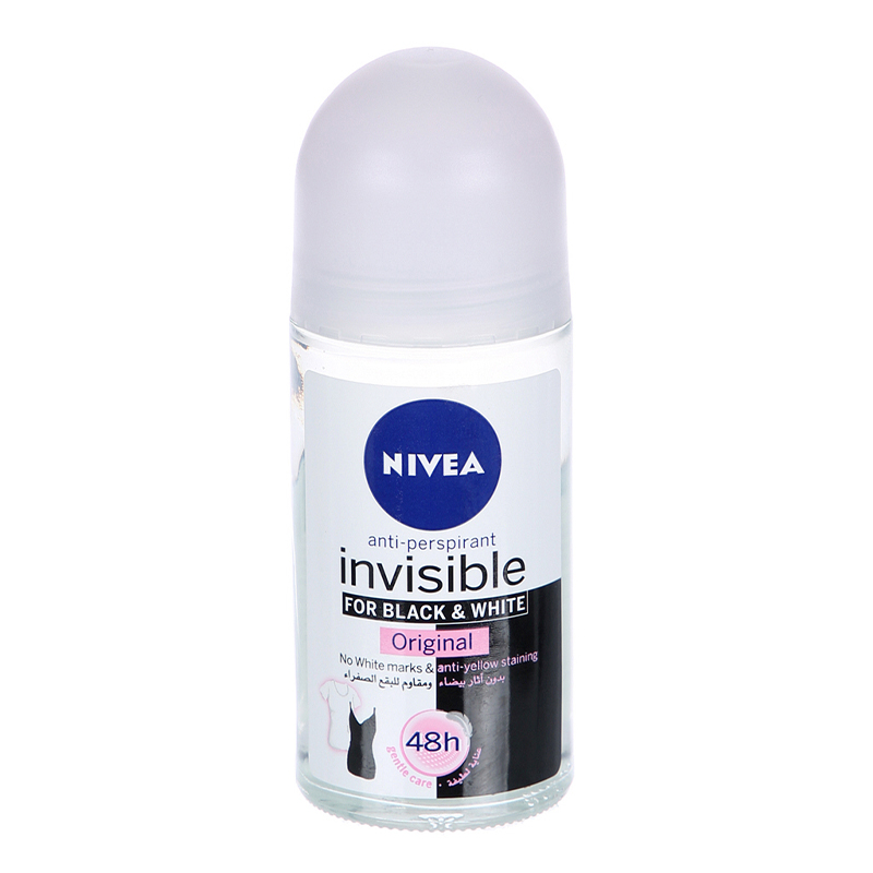 NIVEA ROLL ON BLK &amp; WHITE F 50ML