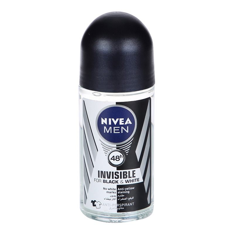 NIVEA ROLL ON BLK &amp; WHITE MEN 50ML