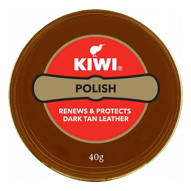 KIWI SHOE POLISH TIN BROWN