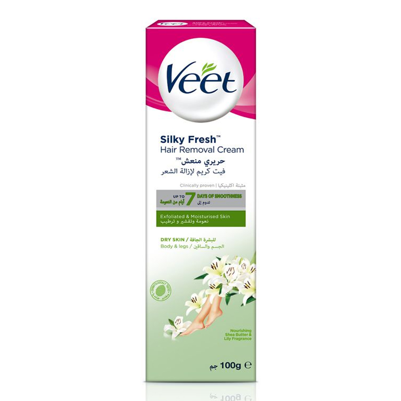 VEET SLKY FRSH HAIR RMVL CRM DRY 100ML