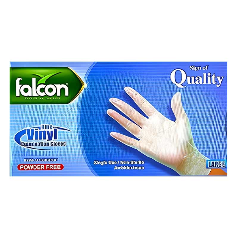 VINYL HAND GLOVES POWDER FREE 100PCS