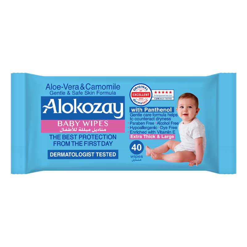 ALOKOZAY WIPES ALOEVERA CAMOMILE 40PCS