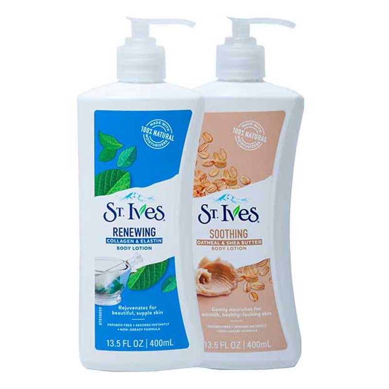 ST.IVES BODY LOTION ASSORTED 400ML