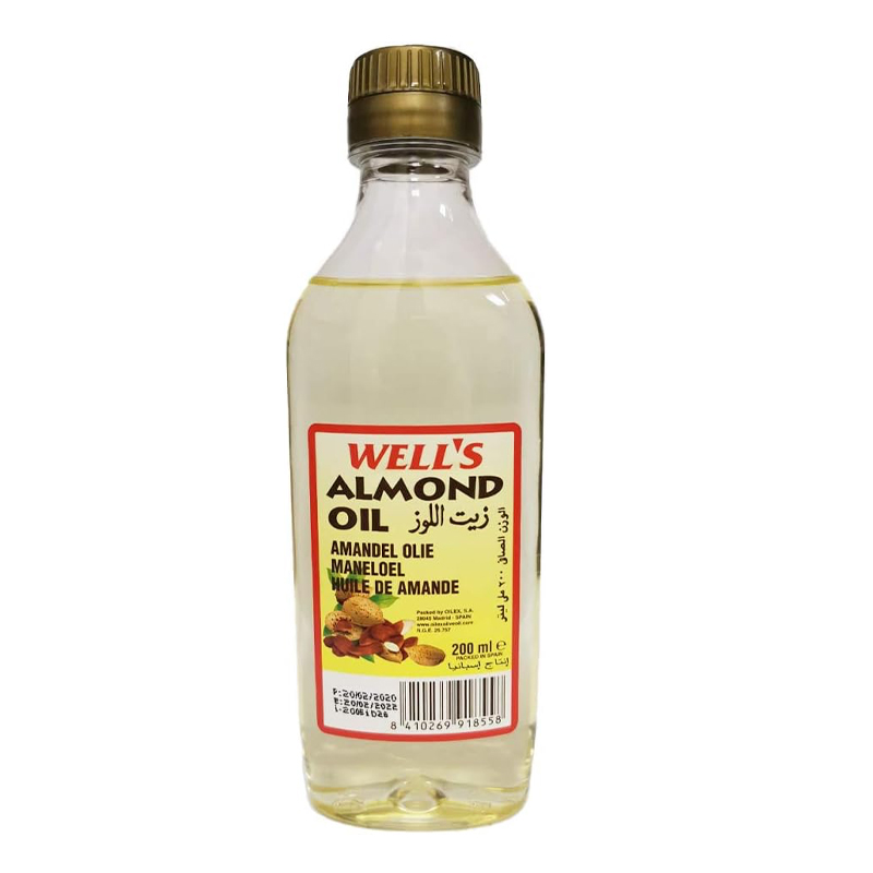 WELLS ALMOND ED OIL 200ML BTL