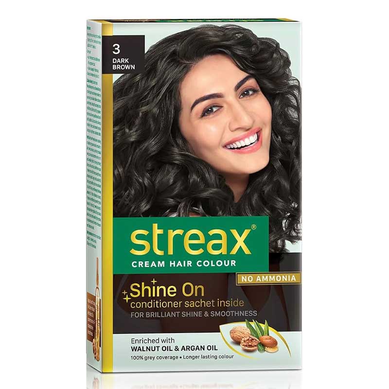 STREAX CREAM HAIR COLOR DARK BROWN 3