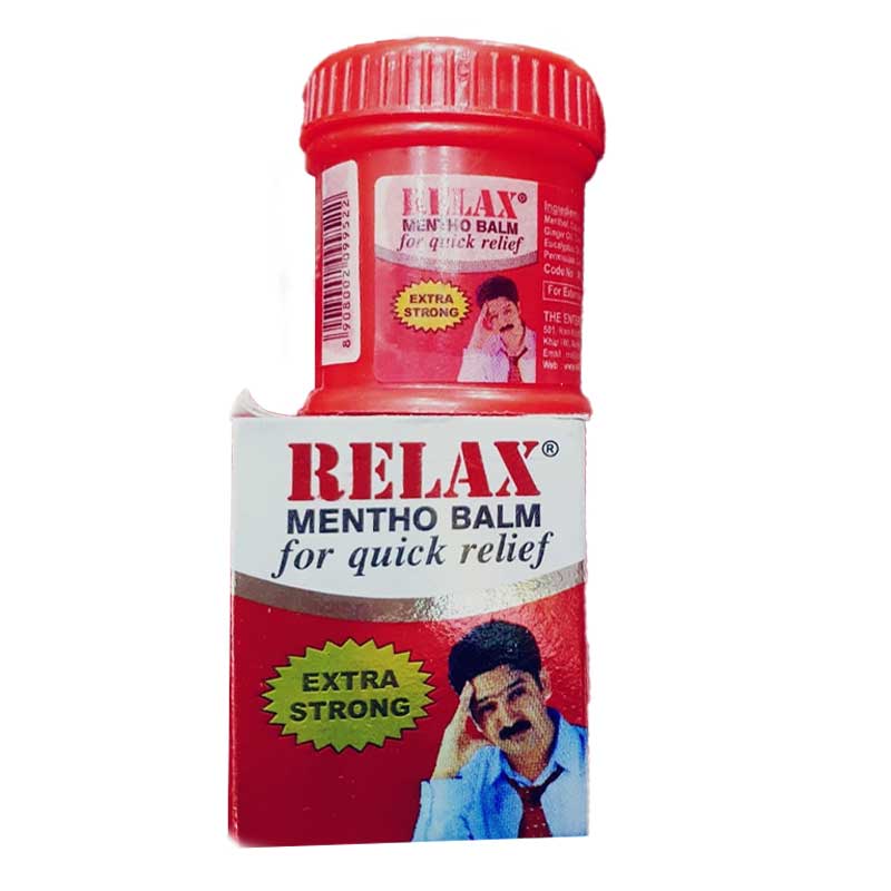 RELAX MENTHOL BALM RED 9GM