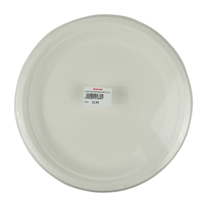 SAPNA BIODEGRADABLE PLATE PLAIN NO 10 25PCS